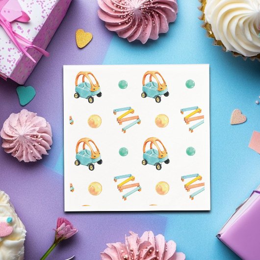 Colorful Playground Birthday Party Serviette