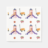 Colorful Playground Birthday Party Serviette (Vorderseite)