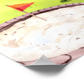 Colorful Playground Birthday Party Welcome Poster (Ecke)