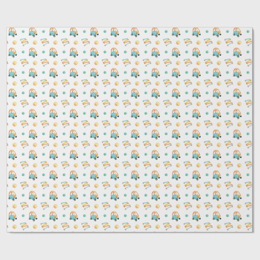 Colorful Playground  Geschenkpapier (Flach)