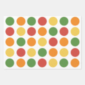 Colorful Polka Dot Baby Shower Birthday Geschenkpapier Set (Vorderseite 3)