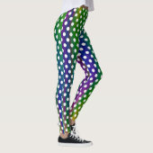 Colorful Polka Dots Girly Trendy Modeerscheinungen Leggings (Rechts)