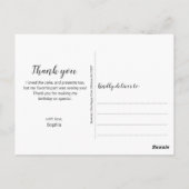 Colorful Pom Pom Vielen Dank Postkarte (Rückseite)