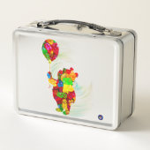 Colorful Pooh  Metall Brotdose (Rückseite)