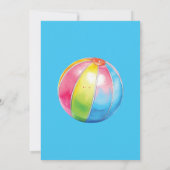 Colorful Pool Party Birthday Waterpark Einladung (Rückseite)