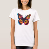 Colorful Pop Art Butterfly – Retro T-Shirt (Vorderseite)