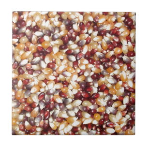 Colorful Popcorn Kernels Fliese