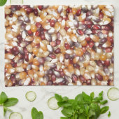 Colorful Popcorn Kernels Küchentuch (Gefaltet)