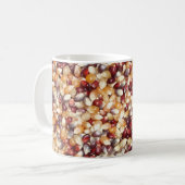 Colorful Popcorn Kernels Tasse (Vorderseite Links)