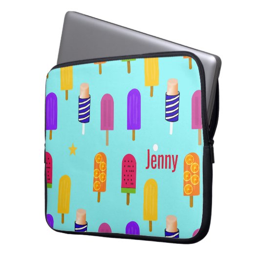 Colorful Popsiver Laptop Sleeve (Vorderseite Links)