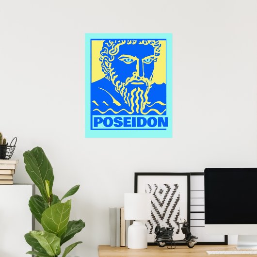 Colorful Poseidon Print Poster (Heimbüro)