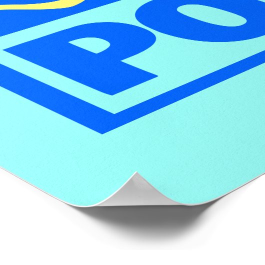 Colorful Poseidon Print Poster (Ecke)