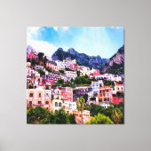 Colorful Positano, Italien Leinwanddruck (Vorderseite)