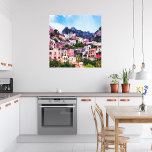 Colorful Positano, Italien Leinwanddruck<br><div class="desc">Eine sehr farbenfrohe Aussicht auf den Berg in Positano,  Italien.</div>