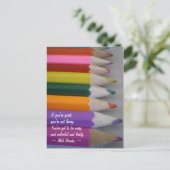 Colorful Postkarte (Stehend Vorderseite)