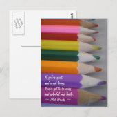 Colorful Postkarte (Vorne/Hinten)