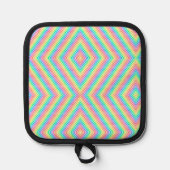 Colorful pot holder with a vibrant topflappen (Vorderseite)