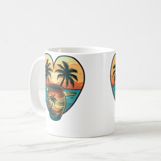 Colorful Pottery I Aesthetic Pottery Kaffeetasse (Vorderseite Links)