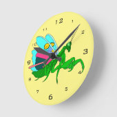 Colorful Praying Mantis Runde Wanduhr (Winkel)
