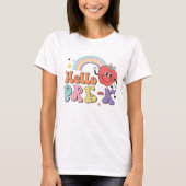 Colorful Preschool Teacher Hallo Pre K T-Shirt (Vorderseite)