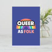 Colorful Pride Logo | Love & Unity Design Einladung (Stehend Vorderseite)