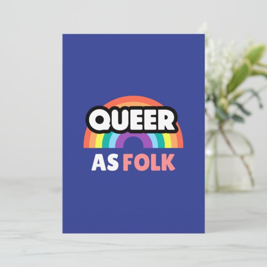 Colorful Pride Logo | Love & Unity Design Einladung (Stehend Vorderseite)