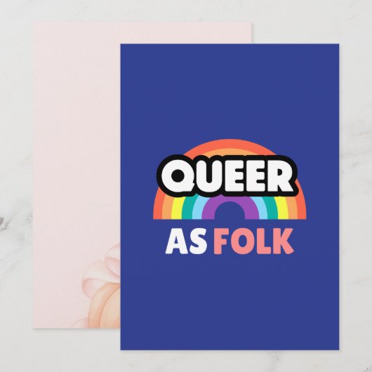 Colorful Pride Logo | Love & Unity Design Einladung (Vorne/Hinten)