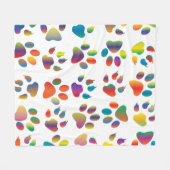 Colorful prismatic rainbow animal fleecedecke (Vorderseite (Horizontal))