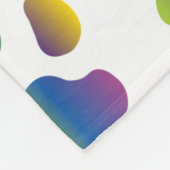 Colorful prismatic rainbow animal fleecedecke (Ecke)