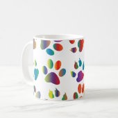 Colorful prismatic rainbow animal kaffeetasse (Vorderseite Links)