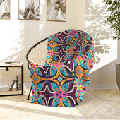Colorful Psychedelic Bohemian Fleecedecke