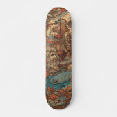 Colorful psychedelic Captain Nemo Skateboard (Vorne)