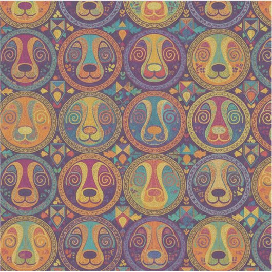 Colorful Psychedelic Cat Sticker  (Vorderseite)