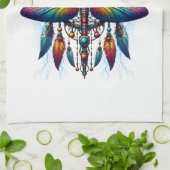 Colorful Psychedelic Dragonfly Dreamcatcher Boho Geschirrtuch (Gefaltet)