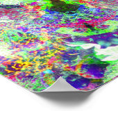 Colorful Psychedelic Dreamy Mandala Poster (Ecke)