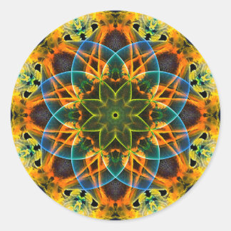 Colorful Psychedelic Dreamy Mandala Stickers