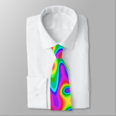 Colorful Psychedelic Neck Tie Krawatte (Gebunden)
