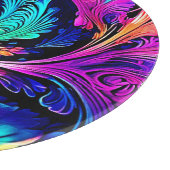 Colorful Psychedelic Spiral Art Schneidebrett (Ecke)