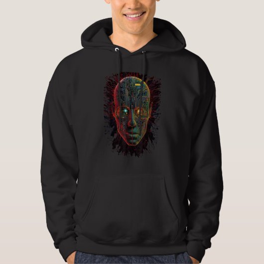 Colorful Psychedelic Voodoo Experience Trippy Hipp Hoodie (Vorderseite)