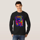 Colorful Pug Dog T-Shirt (Vorne ganz)