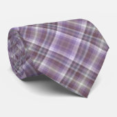 Colorful Purple Fashion Inspired Checkered Stripes Krawatte (Gerollt)