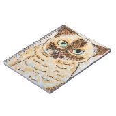 Colorful Quirky Cat Portrait Notizblock (Linke Seite)