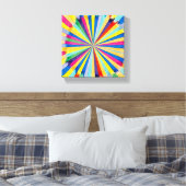 Colorful Radial Burst Leinwanddruck (Insitu (Schlafzimmer))