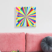 Colorful Radial Burst Leinwanddruck (Insitu (Wohnzimmer))