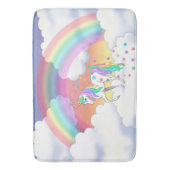 Colorful Rainbow Badematte (Vorderseite Vertikal)