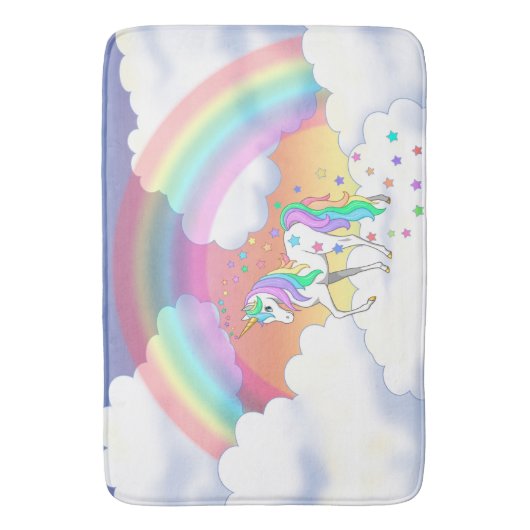 Colorful Rainbow Badematte (Vorderseite Vertikal)