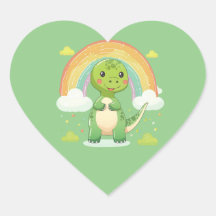 Colorful Rainbow Dino