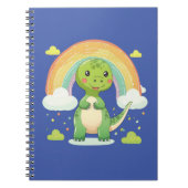 Colorful Rainbow Dino Notizblock (Vorderseite)