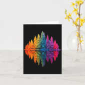 Colorful rainbow forest trees reflection wildlife karte (Gelbe Blume)