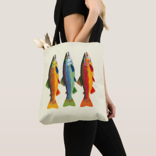 Colorful Rainbow Foreut Fisherman Fashion Tasche